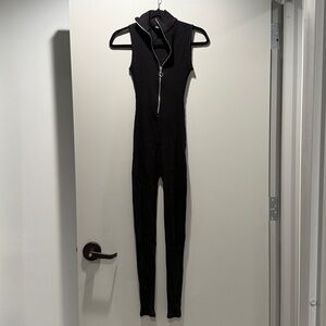 Zara black Sleeveless Jumpsuit zipper small